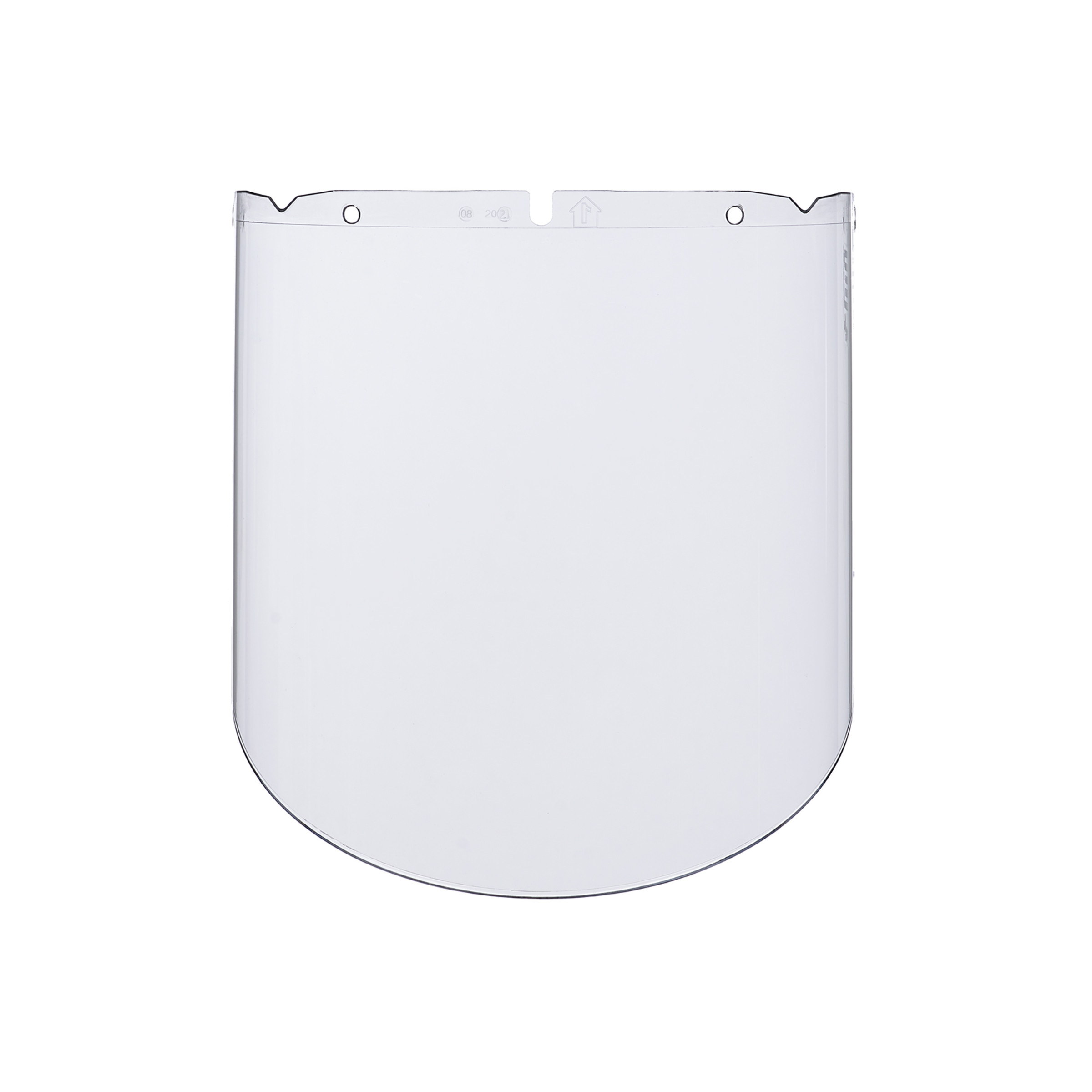 V-Gard Visor, PC, Clear, Molded, (9.25"x17"x.098"), Anti-Fog/Anti-Scratch